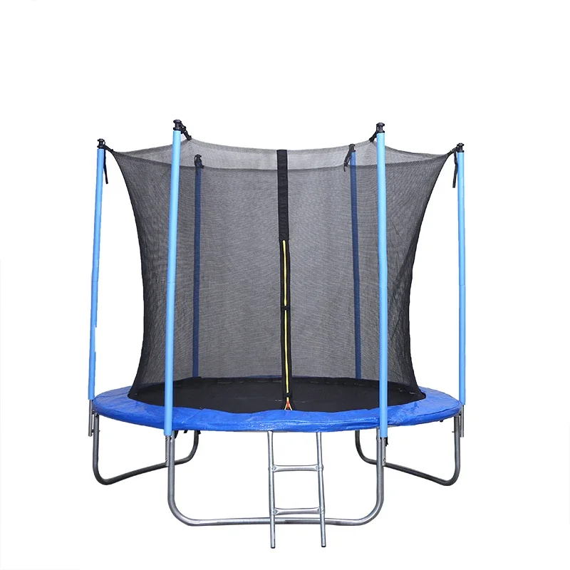 Outdoor Jumping Trampoline With Safety Net Sturdy Build For Outdoor Sports And Active Recreational Experiences