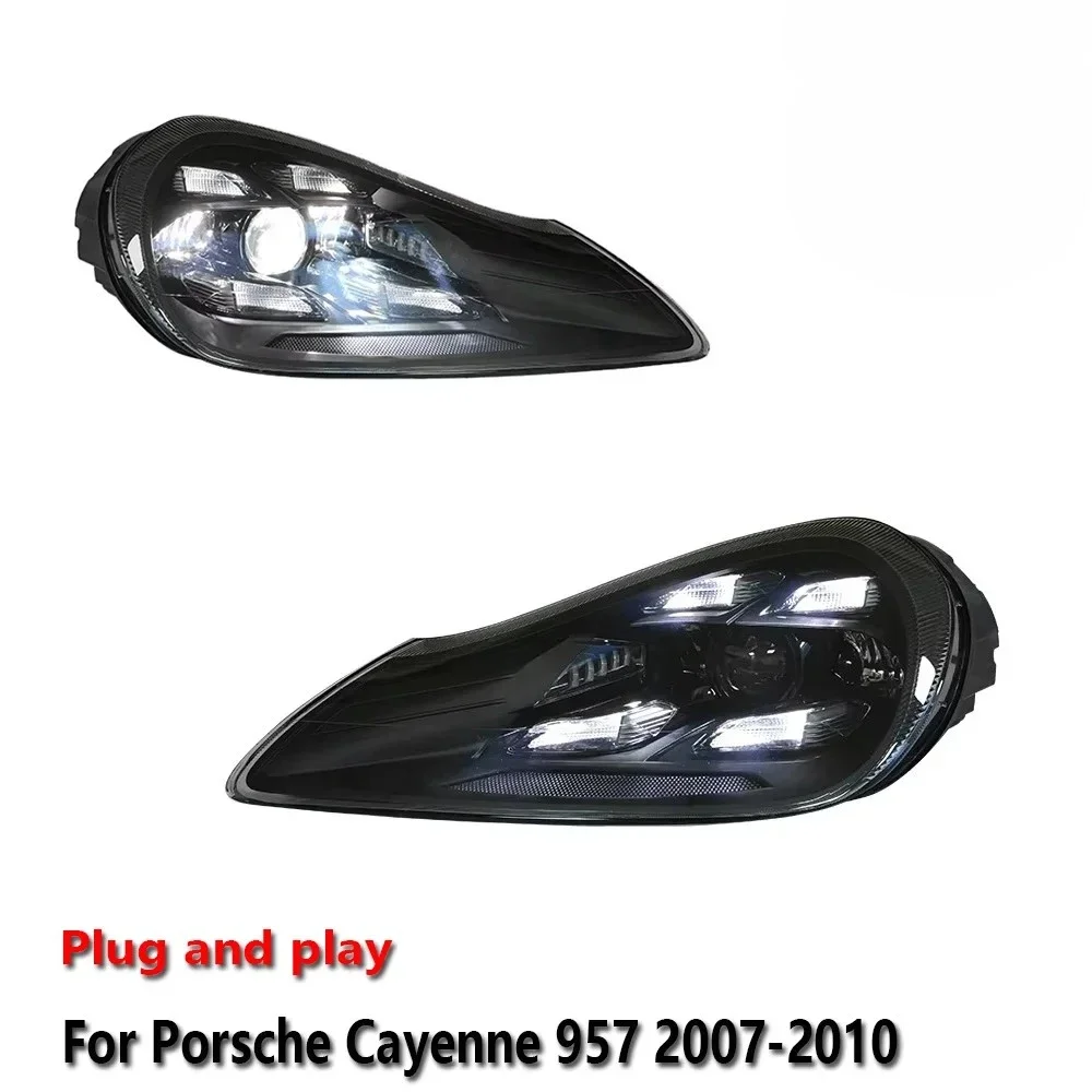 

Car LED Headlight Assemblies For Porsche Cayenne 957 2007-2010 DRL Brake Turn Signal Lamp Plug and Play