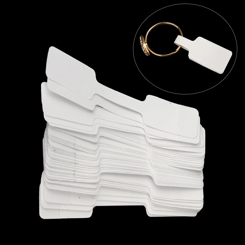 90 Pcs Labels Price Tag Jewelry Paper Ring Sticker Hangtag Hangtags Display Card