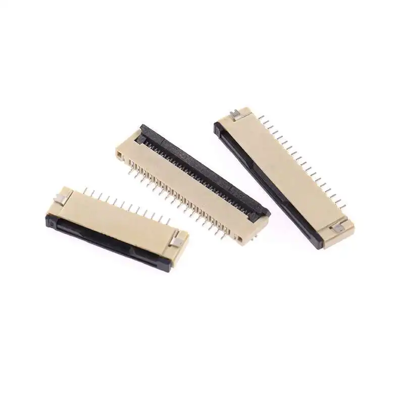 10 Stück FFC/FPC Stecker mit 1,0 mm Rastermaß, Flip-Typ Bodenanschluss 4/6/8/10/16/18-30P Flachkabel – Detail 5