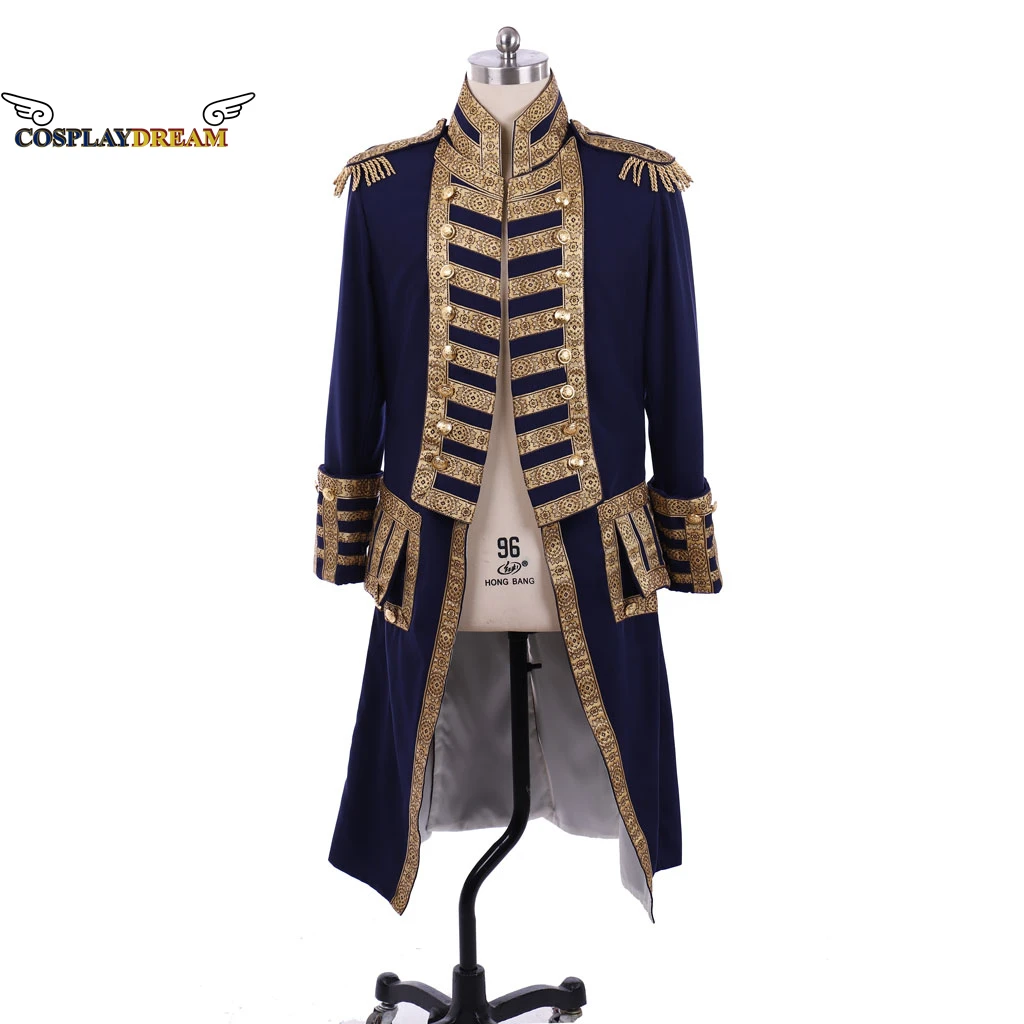 18th Century Royal Military Officer Soldier Coat Medieval Uniform Jacket Men\'s Colonial Tuxedo Hamilton Coat Cosplay Costume