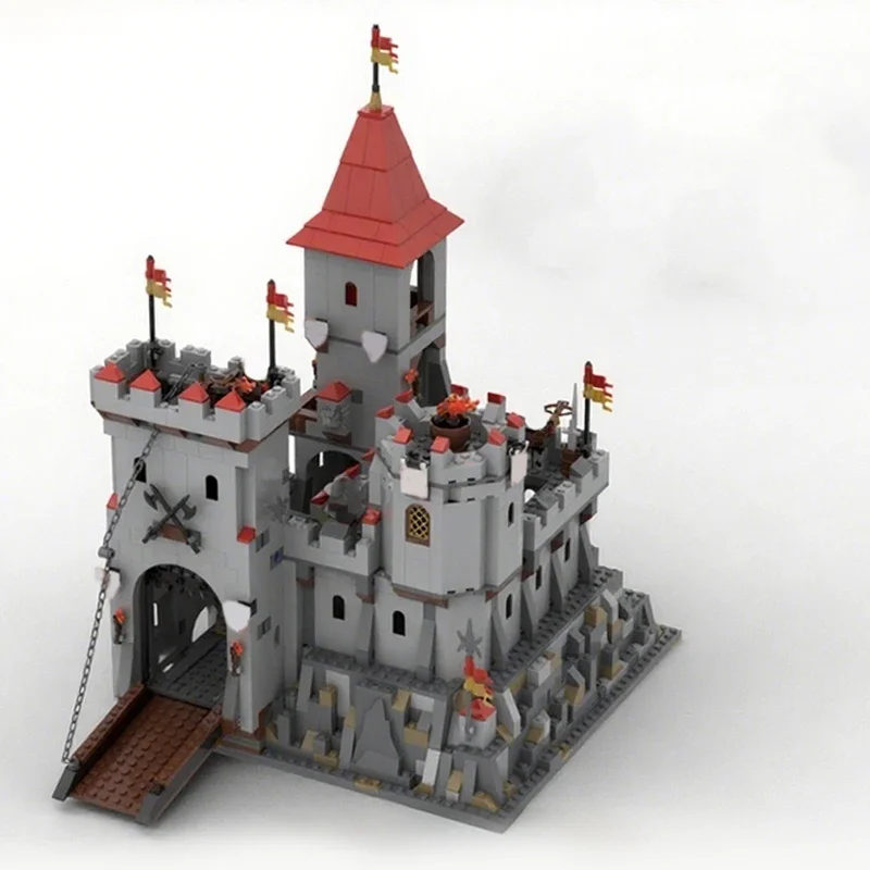 840pcs MOC King's Mountain Castle Castle Building Blocks Christmas Gift Unique DIY Gift Designed For Kids Creativity