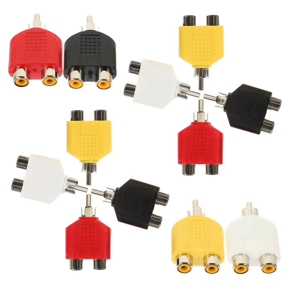 

Audio and Video Adapter Splitter Speaker Male Female Connectors Adapters Av Cable