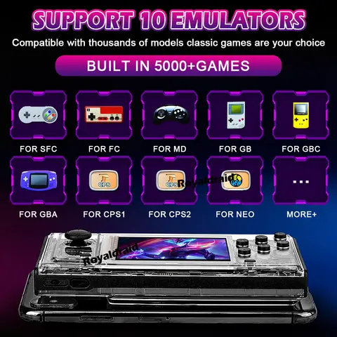 A10 Handhållen Spelkonsol med 5000+ Spel Snabbladdning 10000mAh Trådlös eller Typ-C Magnetisk Absorberande Powerbank 2IN1 10 best sales Powerbank-spel - №8