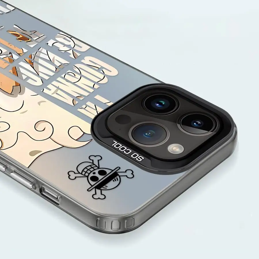 Casing Ponsel untuk iPhone 17 16e 11 12 13 Pro Max 14 15 16 Plus Soft Shell Ones Pieces Anime