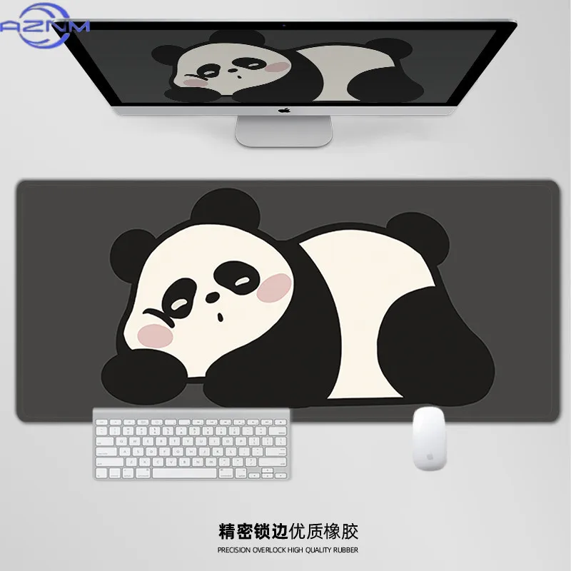 Large Cute Panda Mouse Pad Cartoon Desk Pads E-sports Game Computer Keypad Book Kawaii Custom Desk Mat