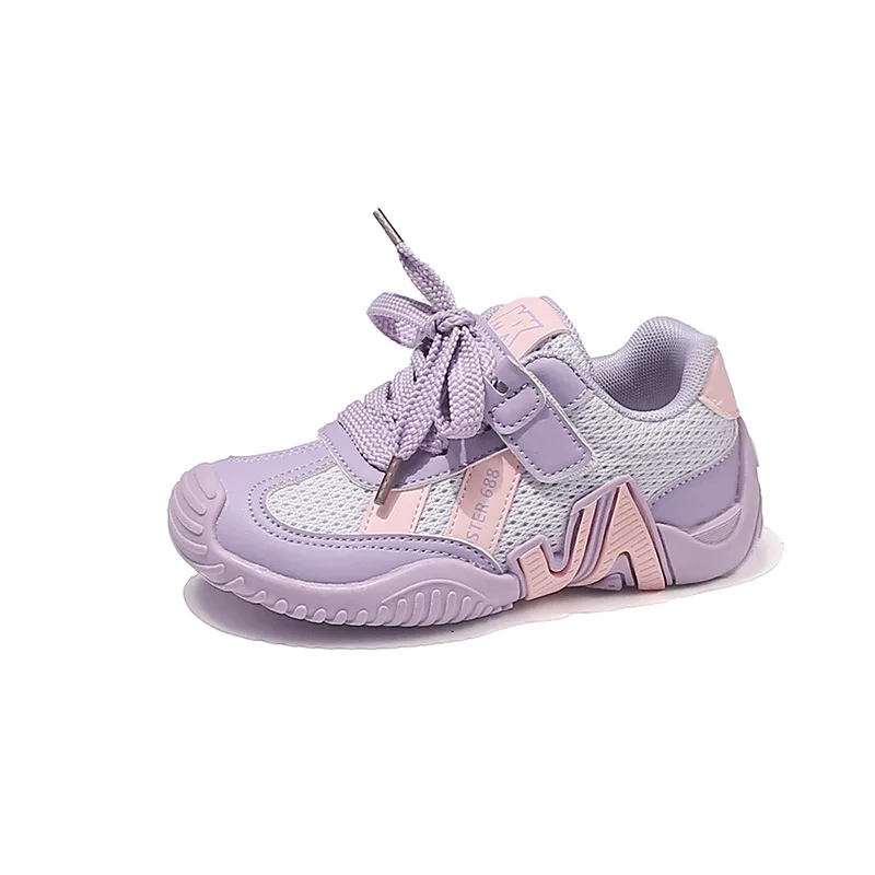 Spring New Children Running Sneakers Girls Candy Color Mesh Sneakers Boys Outdoor Sport Shoes