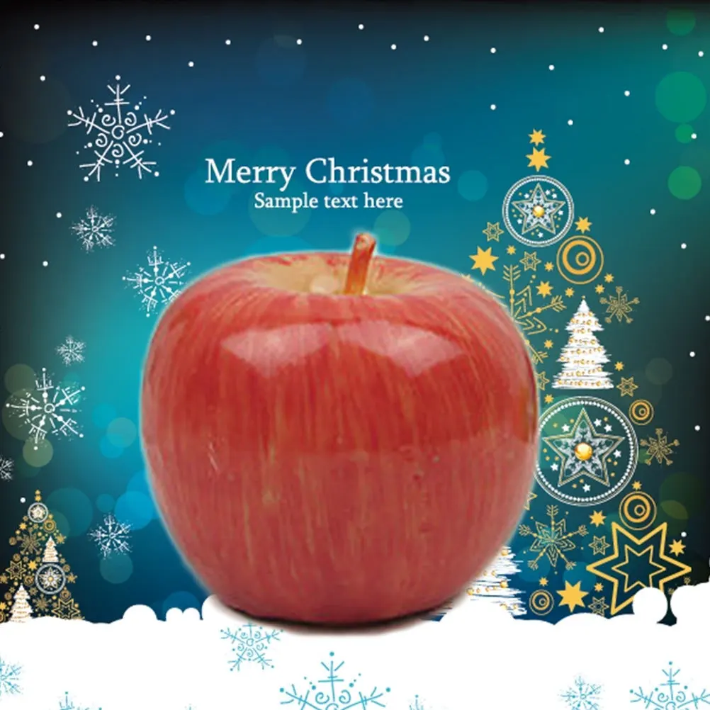 Realistic Apple Shaped Fruit 7X7X5.5Cm Premium Creative Decor For Christmas Wedding Party Gift Decor Unique
