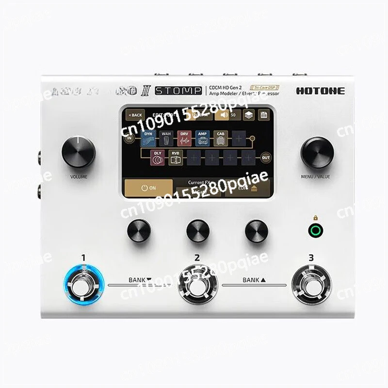 

Hotone Ampero II Stomp Effect One Электрогитара Комплексный эффект 2-го поколения MINI 2-го поколения