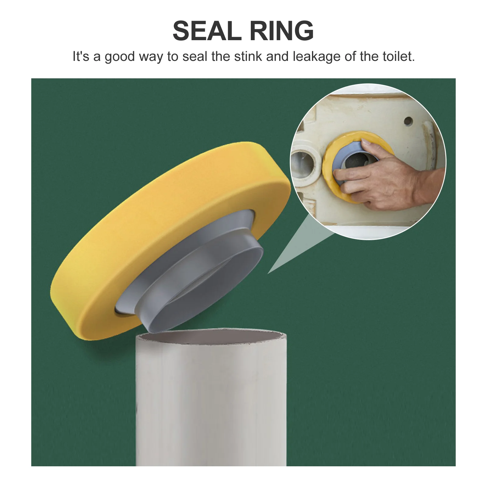 Sealing Ring Leak-proof Toilet Household Accessory Flange Odor-proof Useful Gasket Wax Practical Rot-resistant