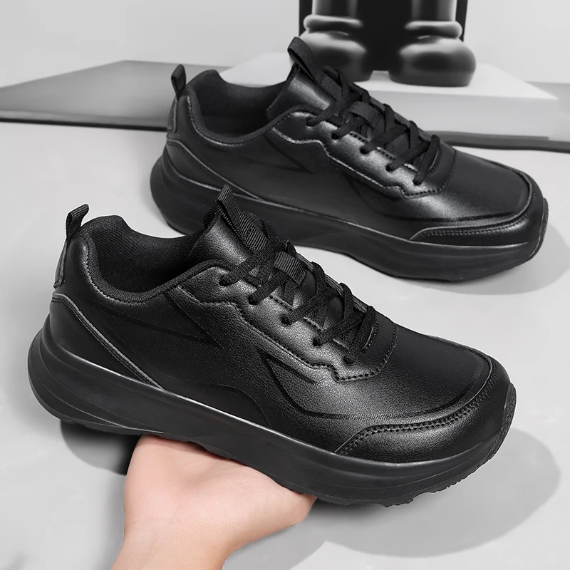 

Спортивная повседневная обувь, кроссовки, дышащие кроссовки Zapatillas Hombre Trend Blade, модные кожаные мужские туфли босиком с широким носком