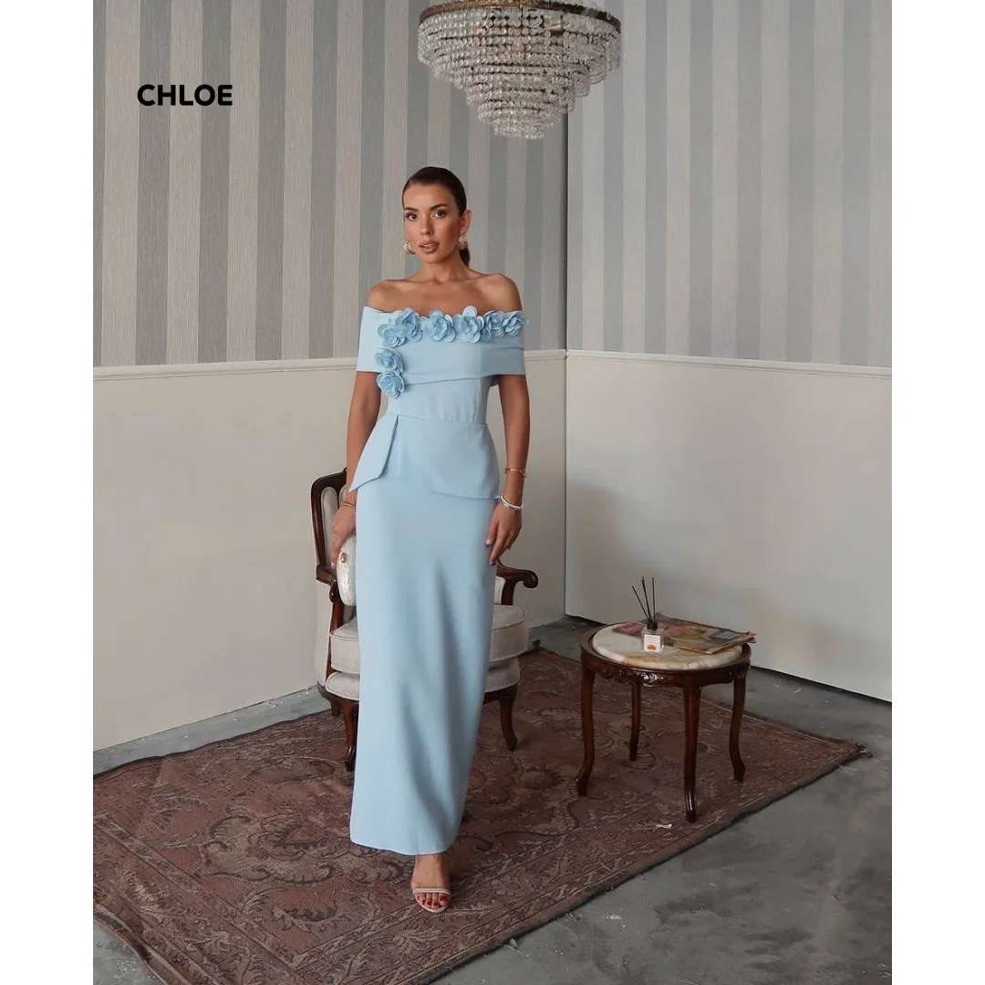 

Custom Made Evening Dresses Wedding Mermaid Off-shoulder Women's Elegant Dresses for Special Event Sleeveless Robe Soiree Prom