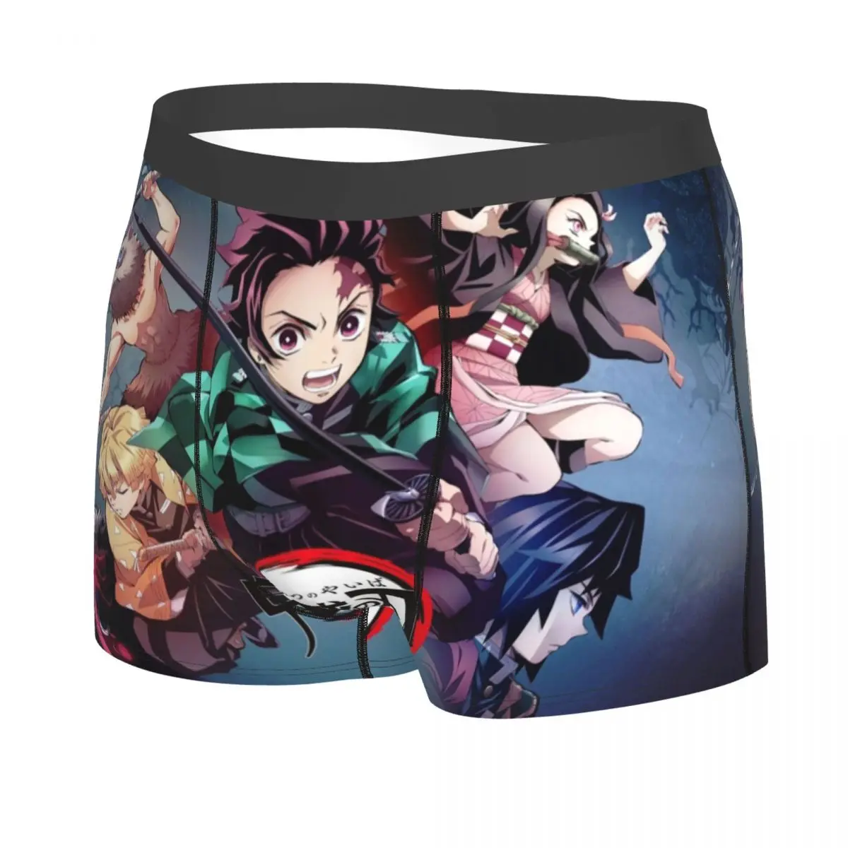 Cool Tanjiro Kimetsu No Yaiba Manga Boxers Shorts Panties Men\'s Underpants Comfortable Kimestu No Yaiba Anime Briefs Underwear