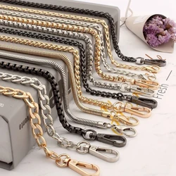 100/120cm Metal Aluminum Bag Chain Replacement Parts Accessories for Hand-Women Shoulder Handbag DIY Handmade Detachable Straps