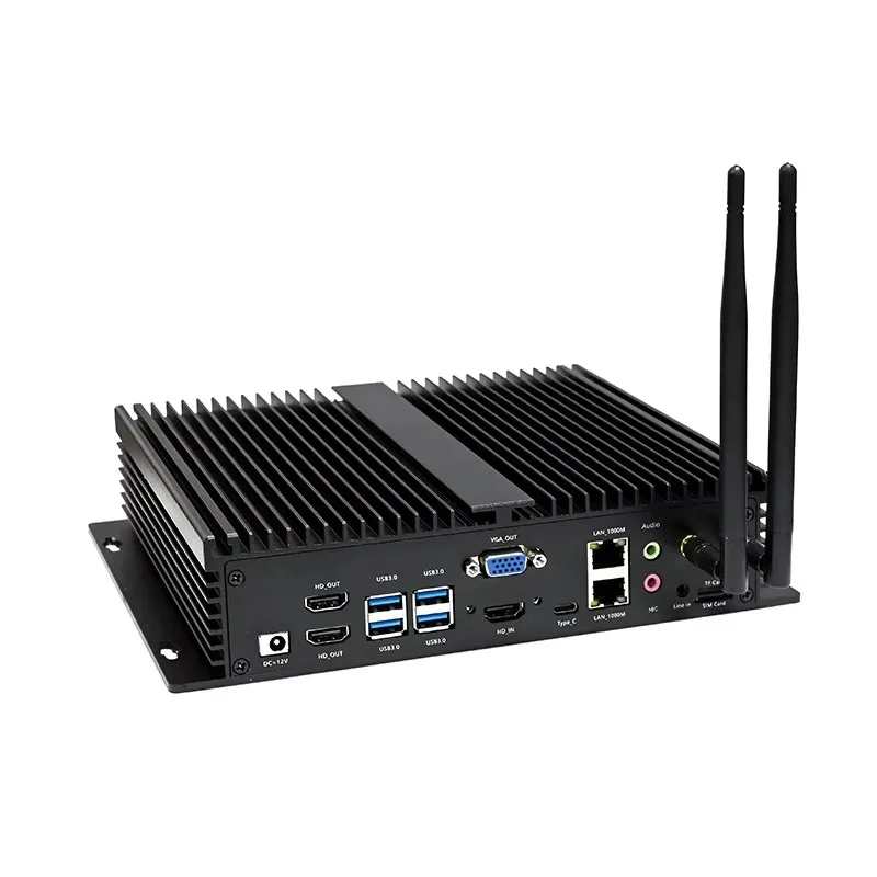 RK3588 Industrial Control Computer ARM Supports 8K Multi-Screen Display Dual Gigabit Network Port 60HZ Video Output Stock Used