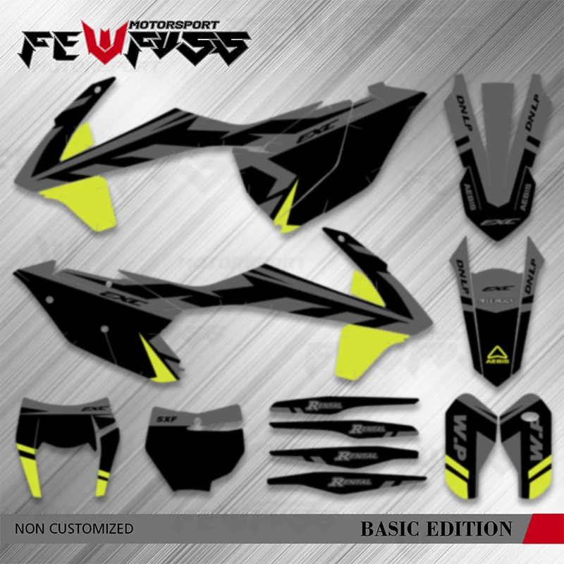 Fewfuss Graphics Decals Stickers Background For KTM 125 250 350 450 500 SX SXF XC XCF 2016 2017 2018 EXC EXCF XCW 2017 2018 2019