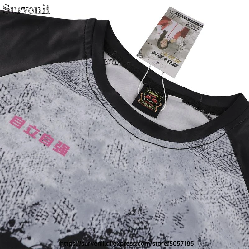 بدلة الملاكمة الرجال النساء الملاكمة التايلاندية كيك بوكسينغ القتال السراويل Rashguard مجموعة الرياضة اللياقة البدنية الصالة الرياضية فنون الدفاع عن النفس جيوجيتسو التدريب الملابس #4