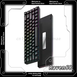 Teamwolf Raven68 Magnetic Switch Gamer Keyboard Wired 68keys Mechanical Keyboards Quick Trigger Hot Swap Rgb Fps Gaming Keyboard