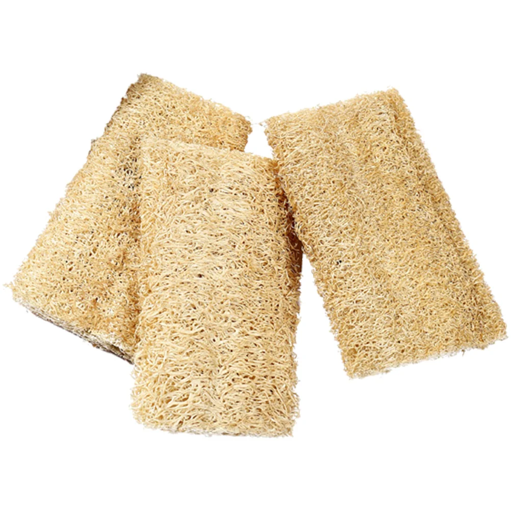 3pcs Loofah Sponge Loofah Natural Loofah Dish Sponge Multi-functional Dish Sponge for Scrubbing Loofah Sponge Pad