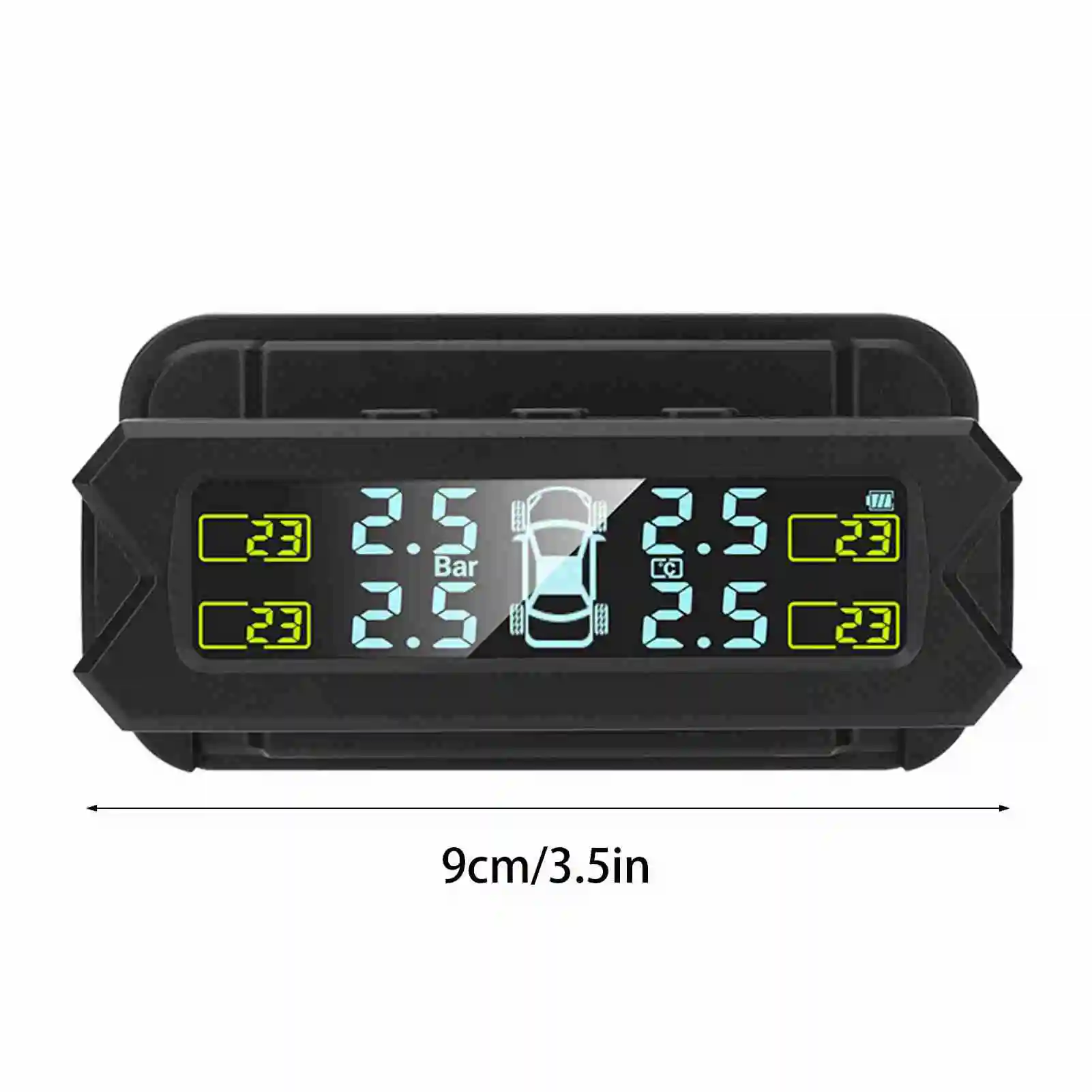 

Solar Tire Pressure Monitoring LCD Screen Auto Backlight Solar Powered Tire Pressure Monitoring System 4 TPMS Sensors