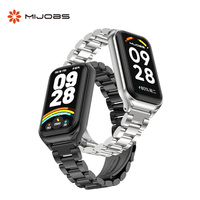 Strap for Mi Band 9 Active Bracelet Metal Wristbands for Xiaomi Smart Band 8 Active Watchband Strap for Redmi Band 3 2 Correa