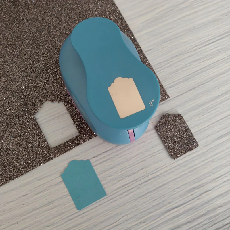 1.5'' 2" 3" DIY Paper Tag Photo Frame Card Cutter Scrapbook Large-scale Embossing device Hole Punch Kids Handmade Craft Gift Cut