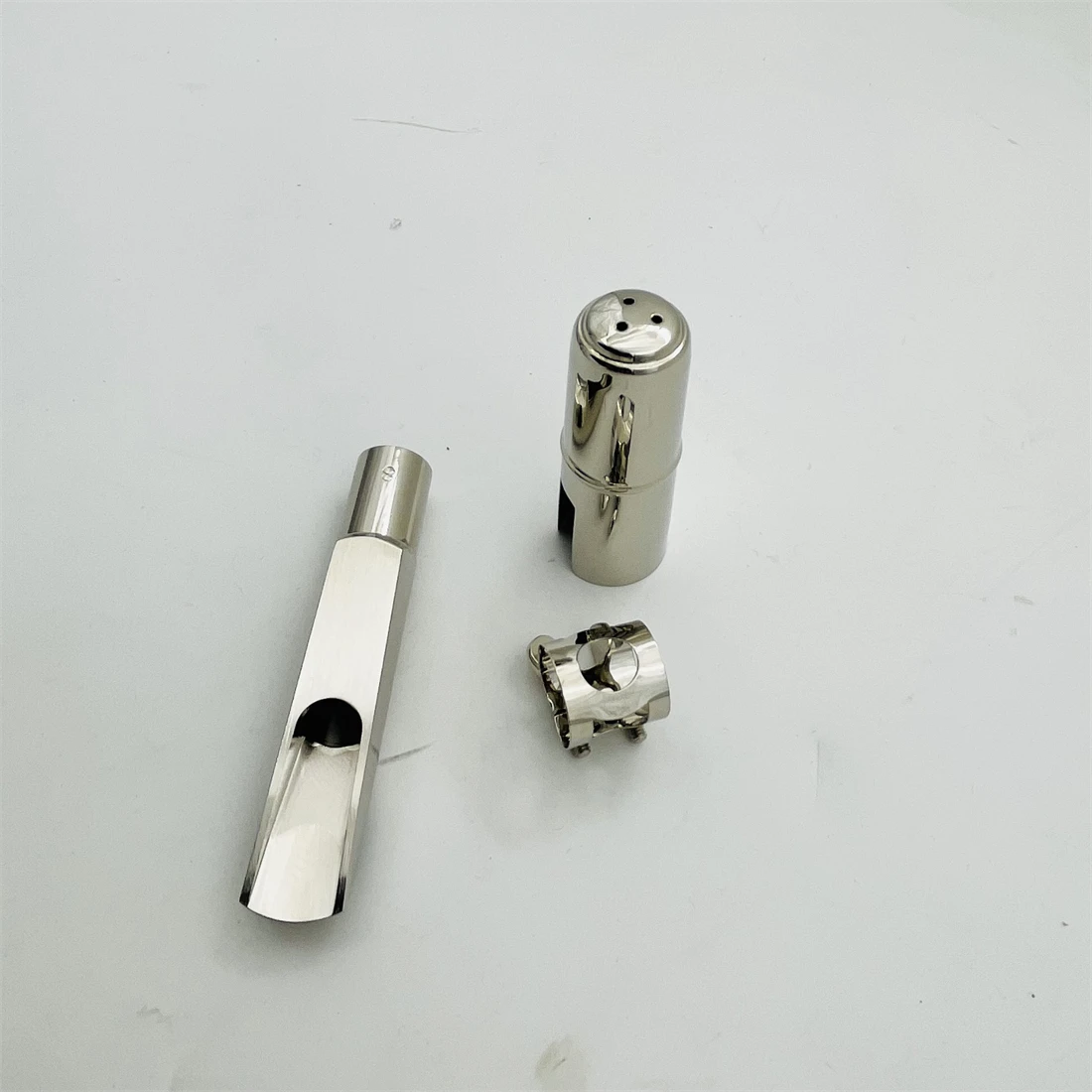 New Arrival Dukoff Saxophone Metal Mouthpiece Alto Soprano Tenor Size 5 6 7 8 9 Sliver Plated Sax Accessories