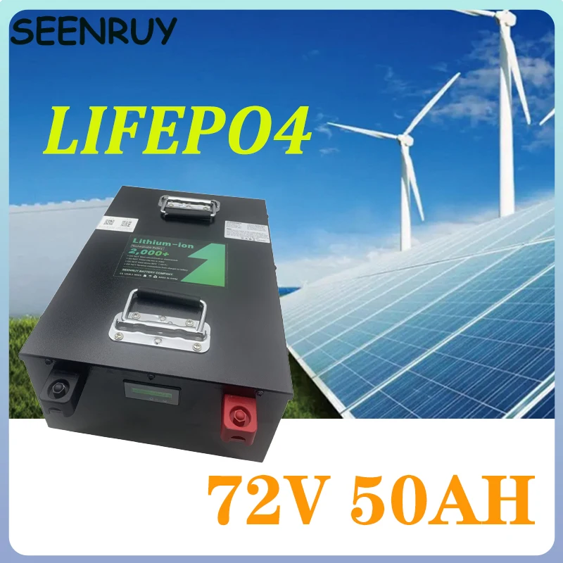 

72V 50AH LIFEPO4 Battery built-in BMS customizable Bluetooth perfect for RV Yacht Motorcycle Energy Storage Systems