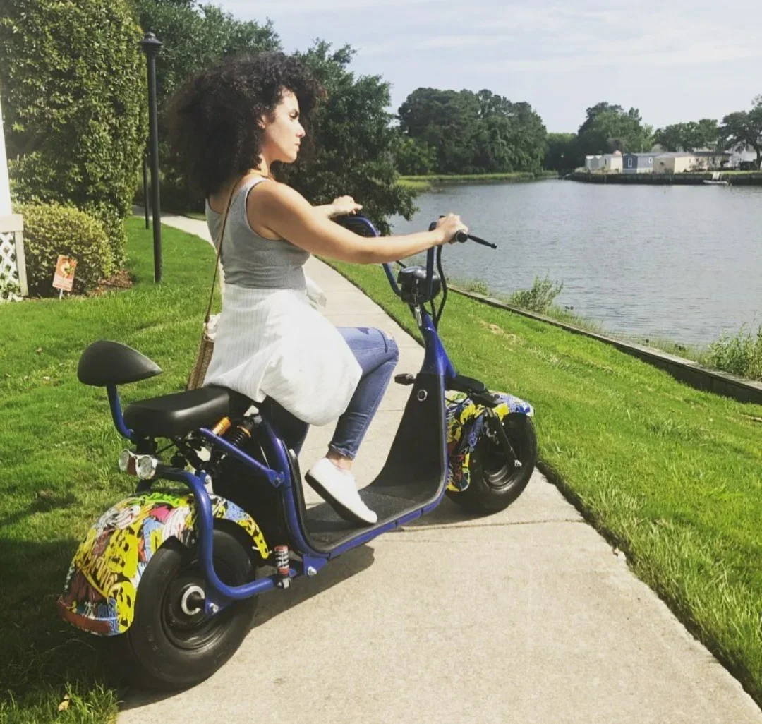 [USA EU CN Stock]2 wheels 1000w/2000w/3000w/4000w 60v high speed 25-60km/h fat tire electric moped scooter citycoco chopper bike