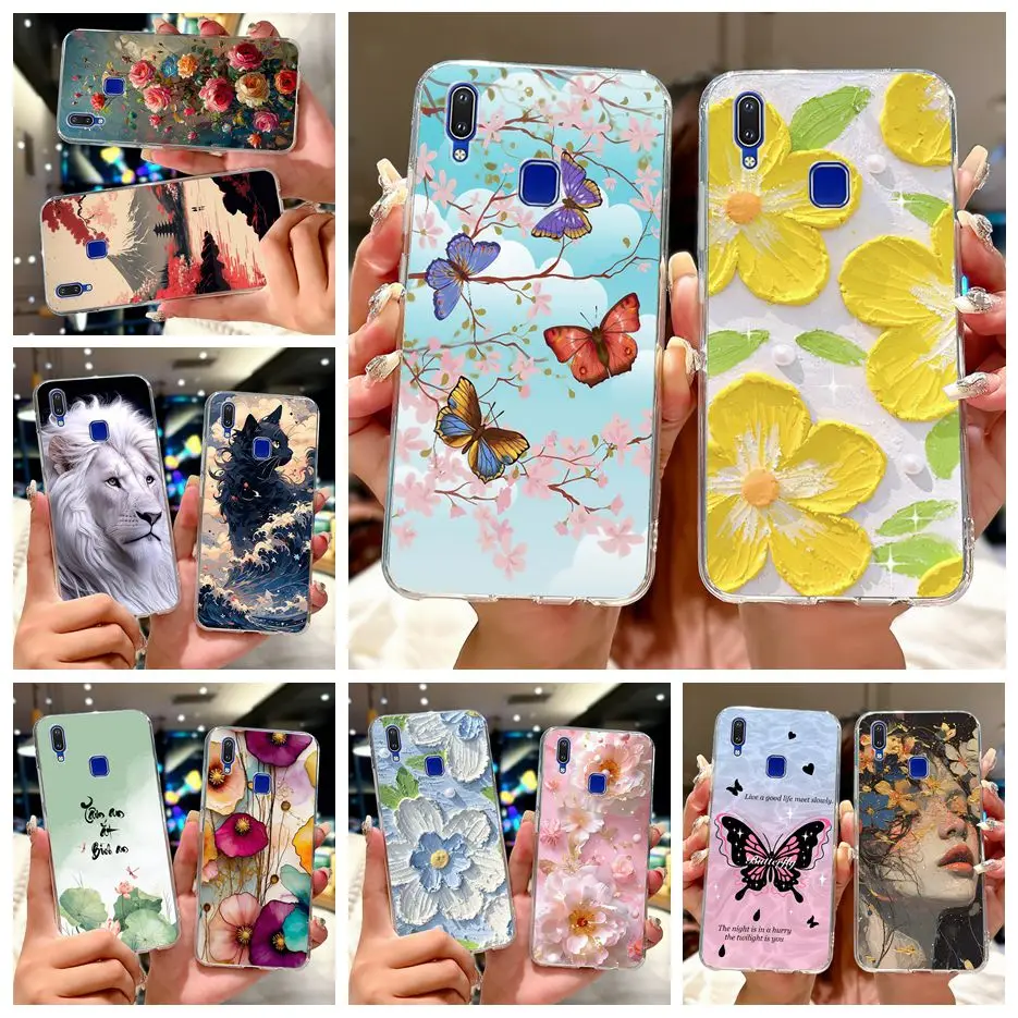 Чехол для Vivo Y91 Y91i 1816 1817 1820 1811, роскошный окрашенный чехол, мягкий тонкий чехол для телефона Vivo Y91i Y93 Y95 VivoY91 VivoY95 Сумки Чехол для Vivo Y91 Y91i 1816 1817 1820 1811, роскошный окрашенный чехол, мягкий тонкий чехол для телефона Vivo Y91i Y93 Y95 VivoY91 VivoY95 Сумки