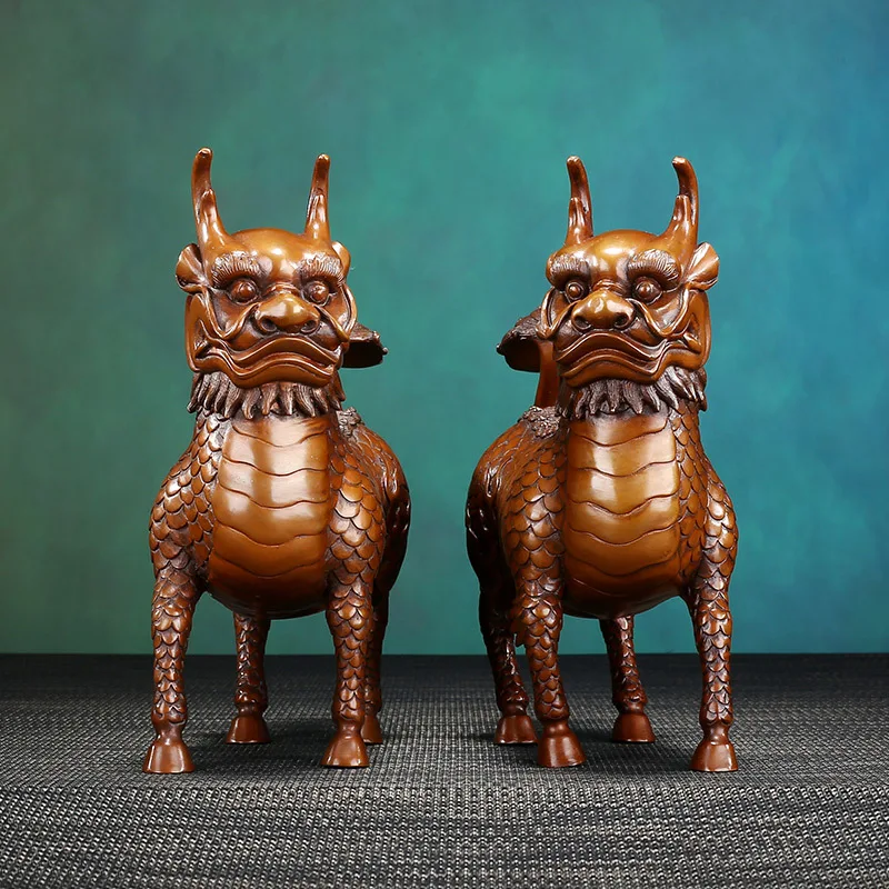 Purple copper unicorn ornament, a pair of mighty unicorn ornament, home office decoration crafts