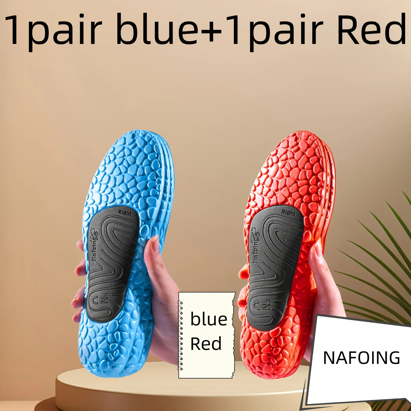 

2 pairs of high-elasticity running shoes - made of EVA material, with flat shoes inserted to enhance foot comfort and stability.