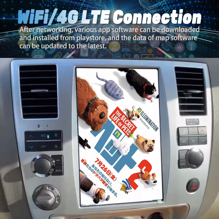 Reprodutor de vídeo multimídia carro, 12.1 Polegada, Tesla, Android 13 tela, 2Din, GPS, Carplay, WiFi, 4G, estéreo, Navi, Navi, Nissan Armada 2010