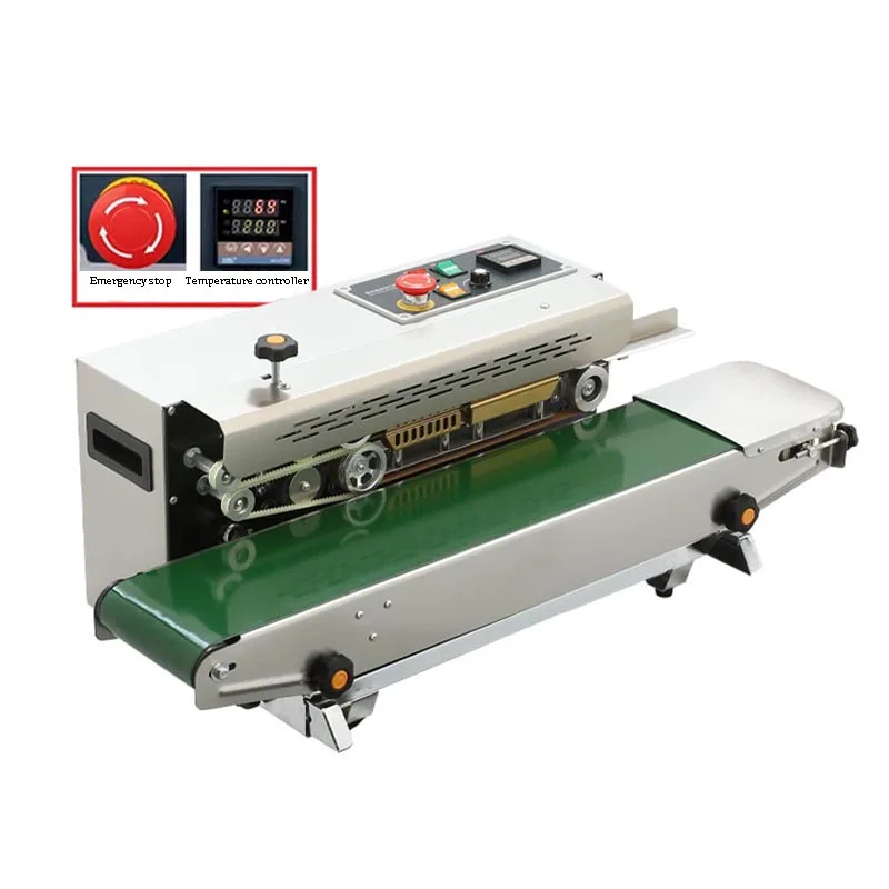 Electric Bag Sealer Continuous Bag Sealing Machine Aluminum Foil Plastic Film Packaging Bag Sealing Machine