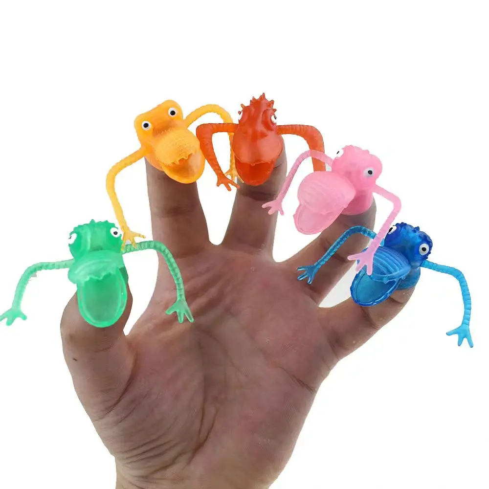 Çocuklar için dinozor parmak kuklaları erkek kız doğum günü partisi iyilik garip şeyler Juguetes Baratos Y Divertidos Kinderspeelgoed
