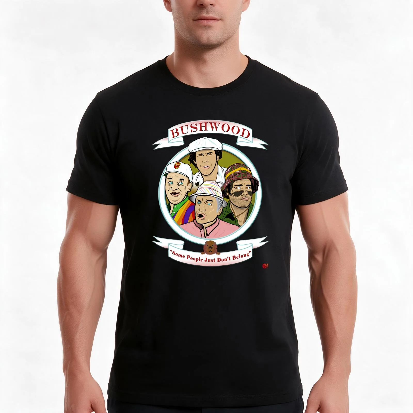 Caddyshack - Bushwood T-Shirt, Summer Casual Cotton Tee, Oversized Streetwear Tops, Vintage Graphic Print, Unisex Men Women
