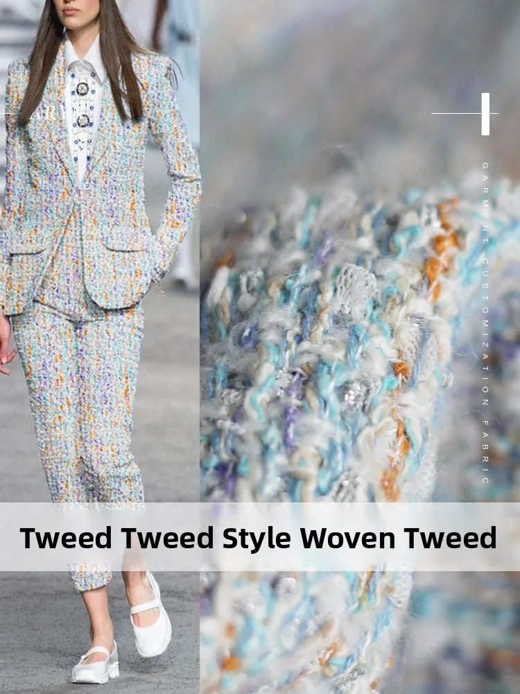 

Talin D Braided Silver Tead Ribbon Fabric Autumn Winter Outerwear Clothing Material European Sle Handmade Sponge...