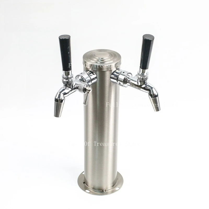 Craft Beer Equipment Stainless Steel Beer Machine Double Hole Wine Column Homemade Bar Wine Column Accessories Set for KegLand