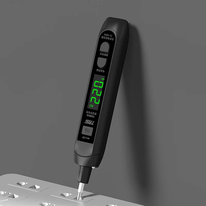 

Portable Voltage Tester Digital Display Tester Pen Rechargeable Breakpoint Voltage Measurement Tools Electrician Detector