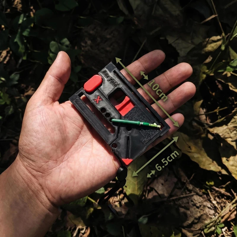 3D Printing Outdoor Portable EDC Folding Card Soft Elastic Launcher Toy Tool