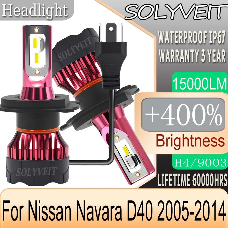 

warranty Longer Life Higher Luminosity LED HEADLIGHT For Nissan Navara D40 2005 2006 2007 2008 2009 2010 2011 2012 2013 2014