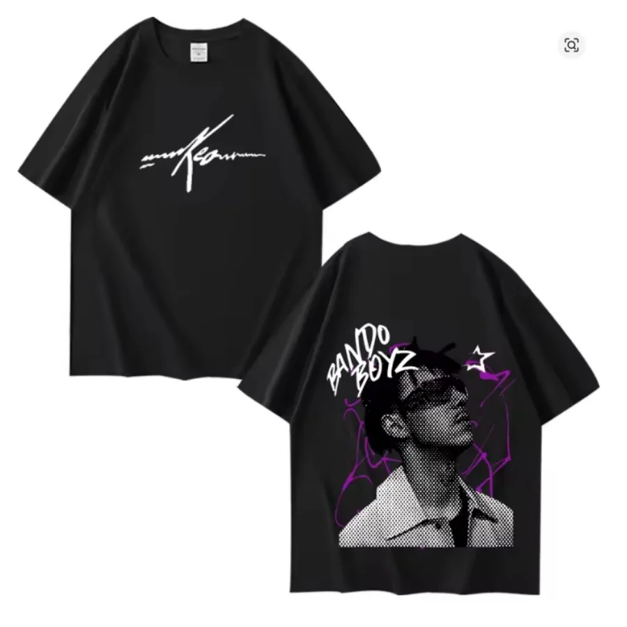 Rapper Kidd Keo Bando Boyz Tour Merch Short Sleeve T Shirt Women Men Aesthetic Graphic Tshirt Cotton Tees Streetwear Y2K Clothes