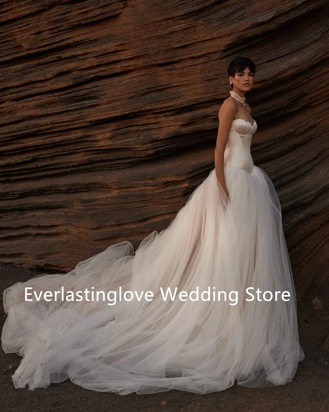 Vintage Unique Sweetheart Neckline Satin Tulle Bridal Grown A Line Wedding Dresses Sweep Train Custom Made 2026 Vestido De Noiva