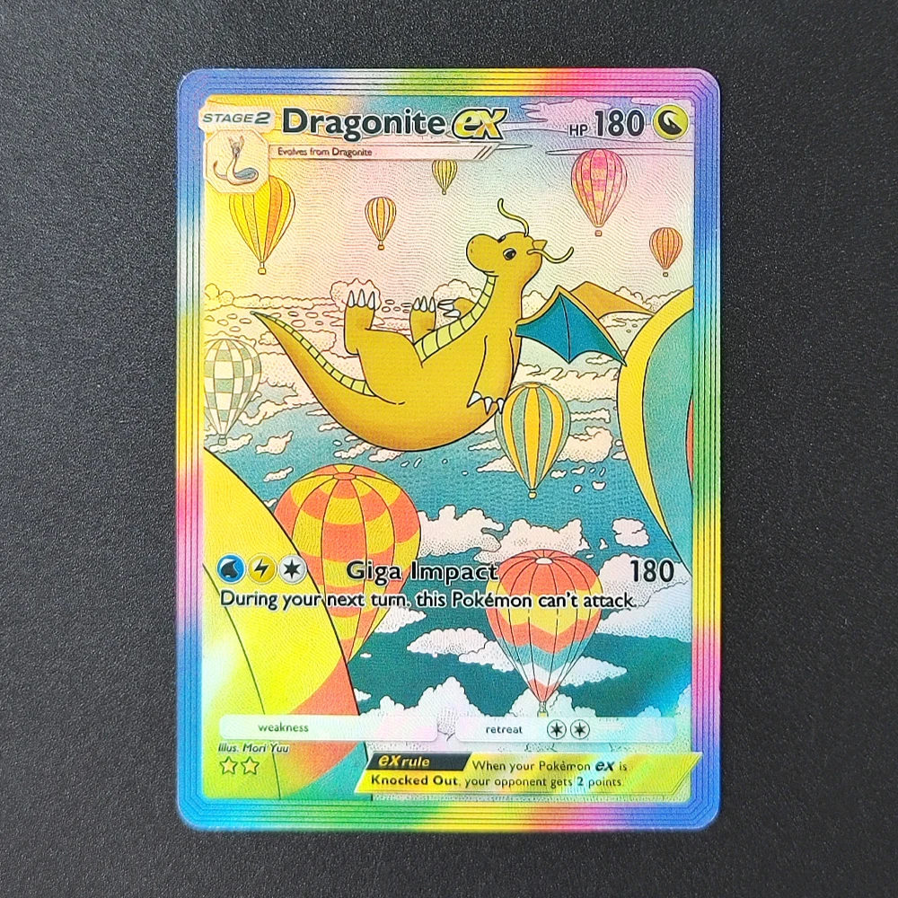 19Pcs Proxy PKM TCG Pocket Card Dragonite Umbreon EX SAR Diy Collectibles Rainbow Holo Flash Foil Anime Battle Cards Toy Gift