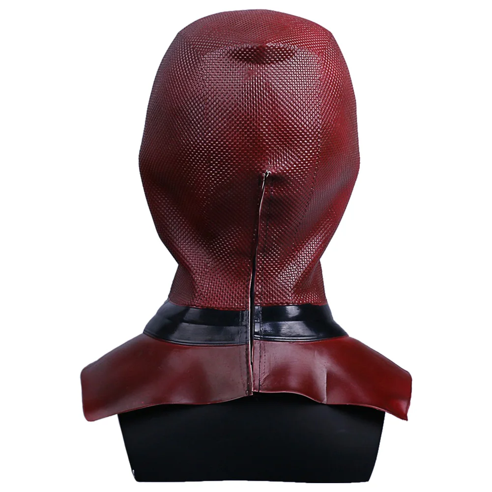 Die Death-Masque de cosplay en latex pour hommes, accessoires de costume, tête complète, masques zippés pour adultes, accessoires de fête d'Halloween, piscine, fantaisie