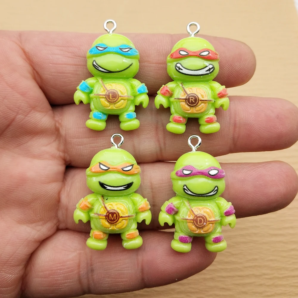 10pcs Resin Cartoon Charm for Jewelry Making Earring Necklace Bracelet Pendant Phone Diy Accessories Craft Supplies