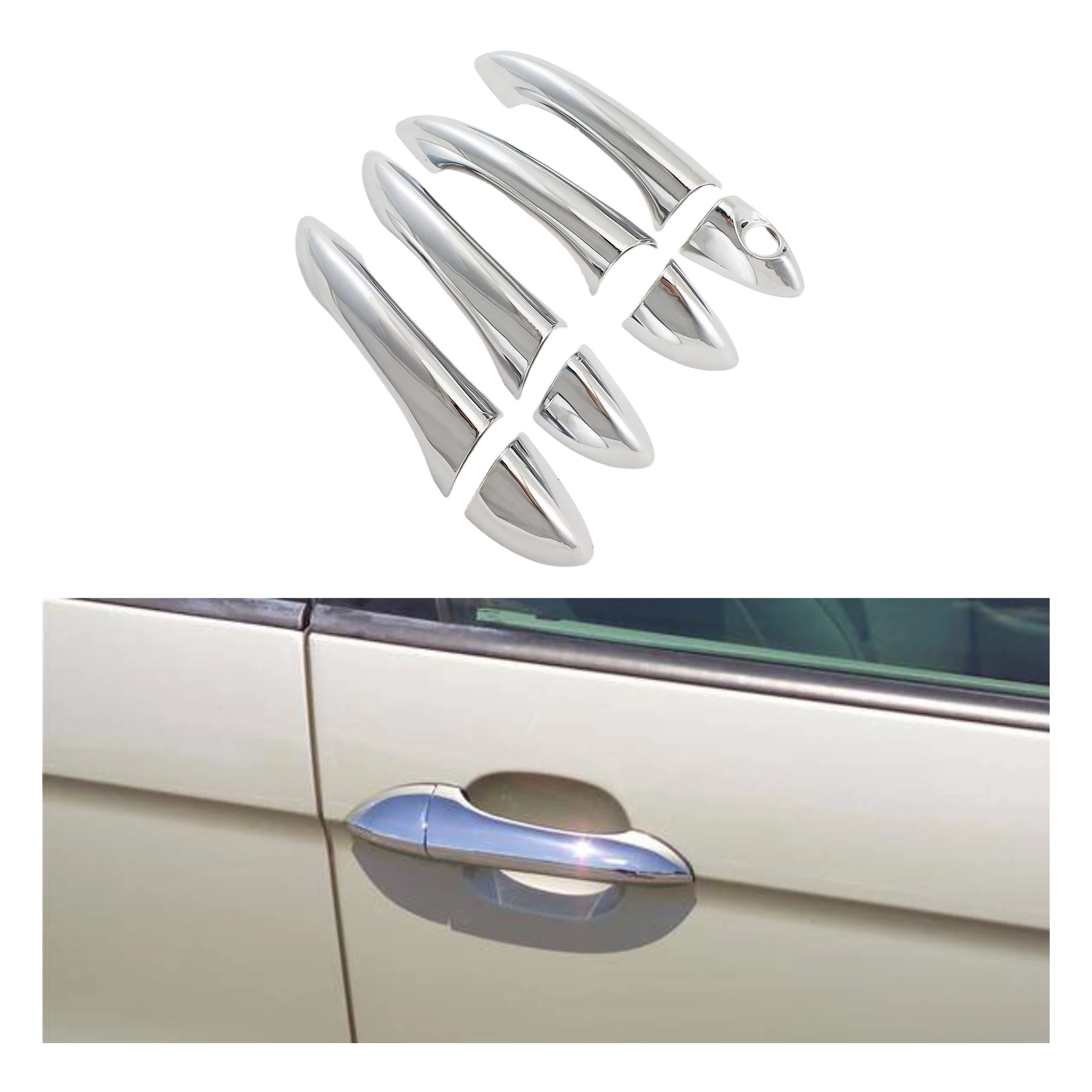 

For BMW X5 2002 2003 2004 2005 2006 New ABS Chrome Car Accessory Door Handle Cover Trim Paste Style