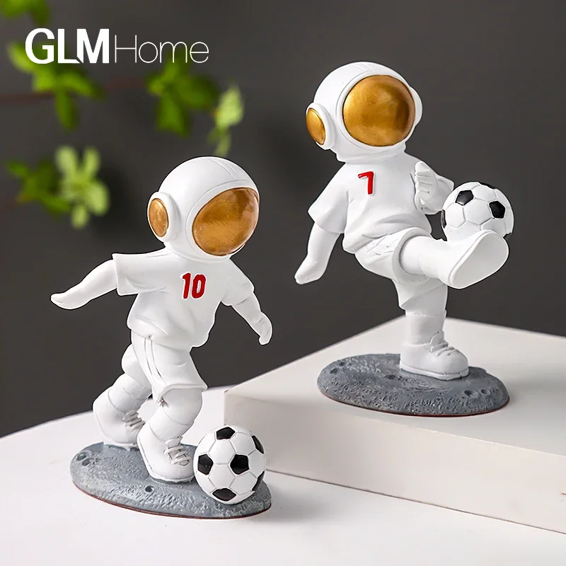 Basketball astronaut ornament, light luxury football astronaut office desktop decoration, birthday gift