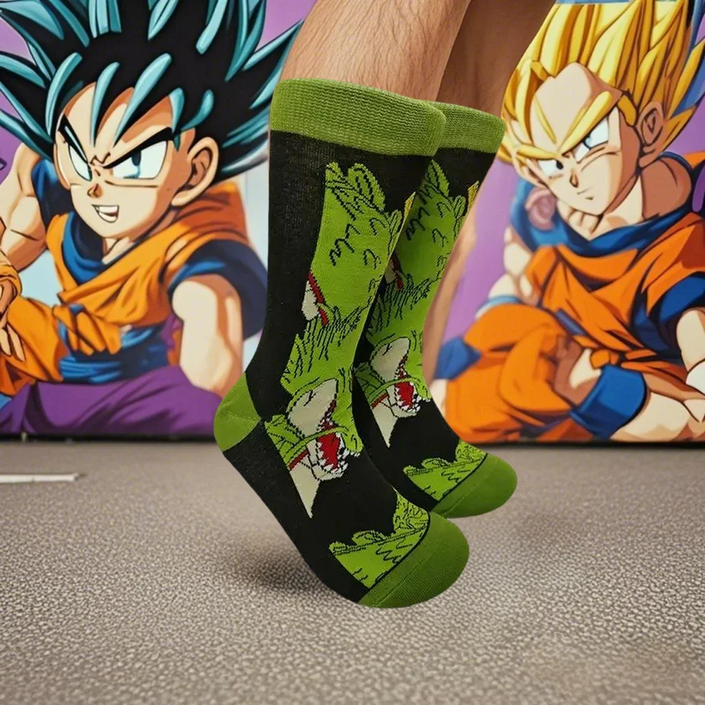 New Anime Fashion Men's Socks Dragon Ball Couples cosplay Sock Personality Hip Hop Harajuku Funny Sock image 2