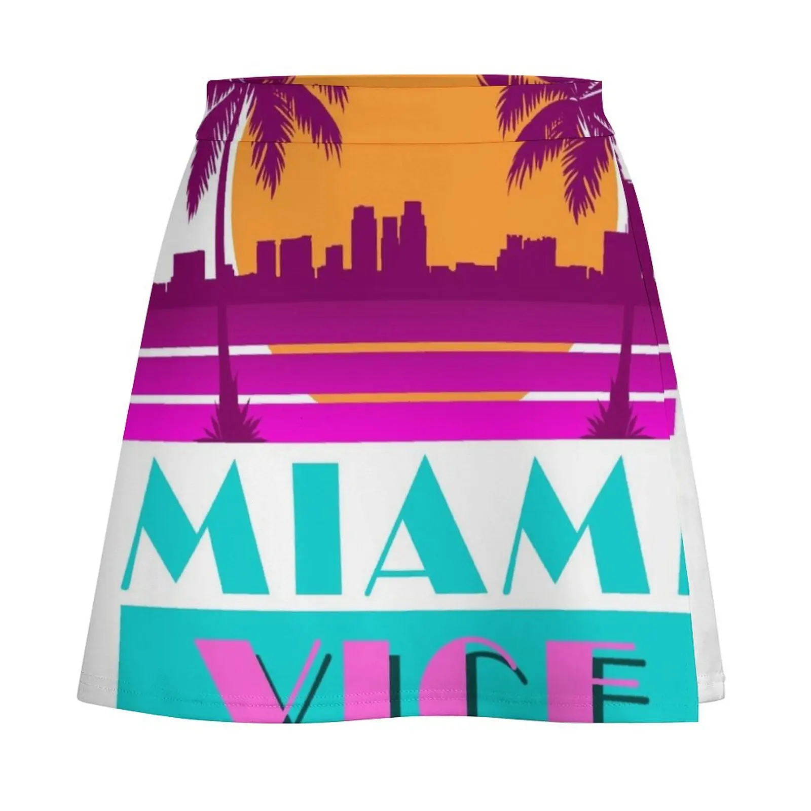 Miami vice - 80s design Mini Skirt skirts for womens skirts summer 2025 woman